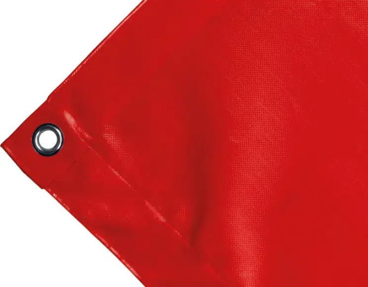 Telo copertura cassone in PVC alta tenacità 650g/mq. Colore rosso