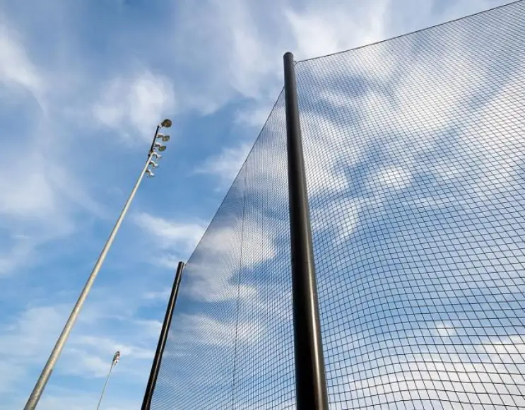 Zaunnetz für Fußball- und Kleinfeldfußballfelder, grün