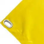 Abdeckplane Mulden aus hochfestem PVC 650g/m². wasserdicht. Farbe gelb. Ösen oval 40x20 mm - cod.CMPVCG-40O