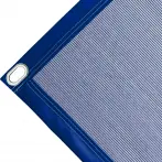 Abdeckplane Mulden aus Polyethylen, 170 g/m². blau. Ösen oval 40x20 mm - cod.CMBV170B-40O