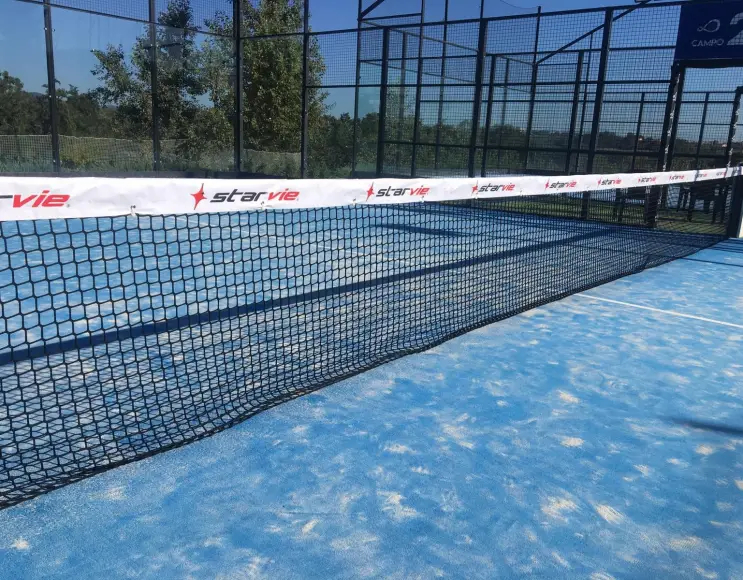 Extra schweres Modell Tennisnetz mit individuellem Aufdruck