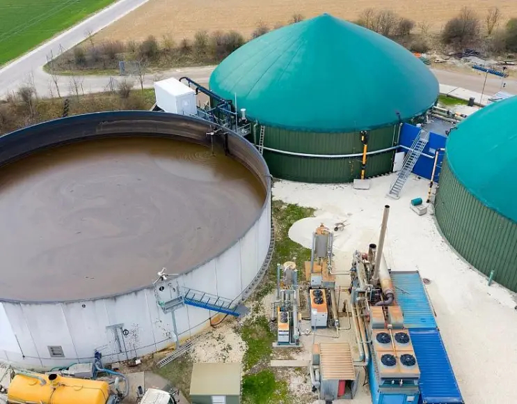 Versorgungsnetz für Biogasanlagen