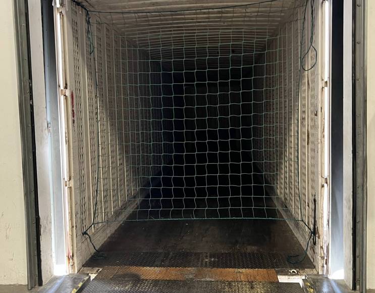 Fallschutznetz rückhaltend  Containerlast  120 mm Standard