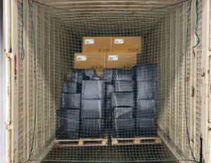 Fallschutznetz rückhaltend  Containerlast  45 mm Standard - cod.CNT045V