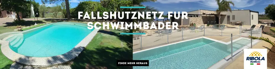 Fallshutznetz fur schwimmbader