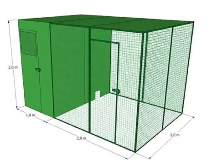 Großer Hühnerstall cm 300x200x200 h.