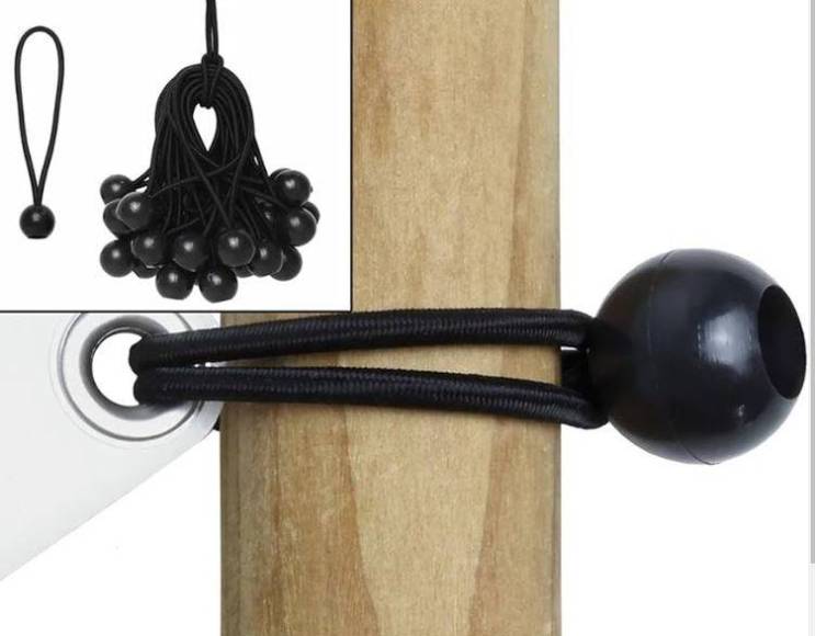 Elastisches Schlaufenseil mit Kugelende