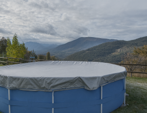 Runde Poolabdeckung aus PVC, 400 g/m² - cod.PI400T