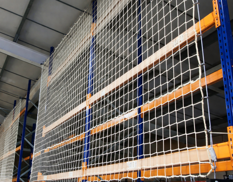 Fallschutznetz für Regale Maschengröße 45 mm