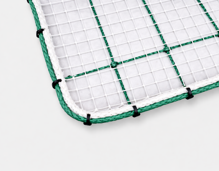 Fallschutznetz mm 100 + Anti-Bauschuttnetz 25 mm