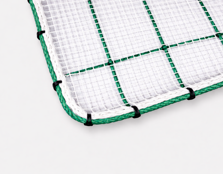 Fallschutznetz mm 100 + Anti-Bauschuttnetz 15 mm