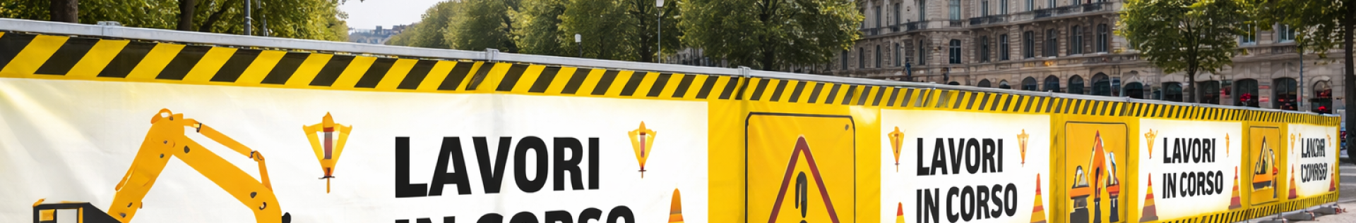 Begrenzungsblätter für Baustellen - Cod. SBLK340