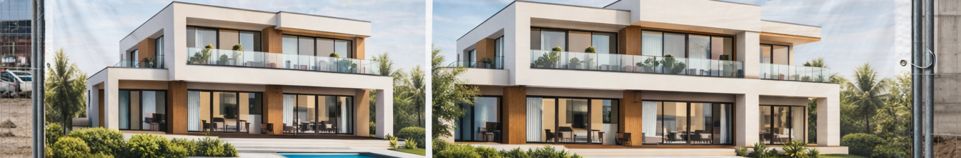 Dekorative Stoffabdeckung für Baustellen - Cod. ED0300ZE