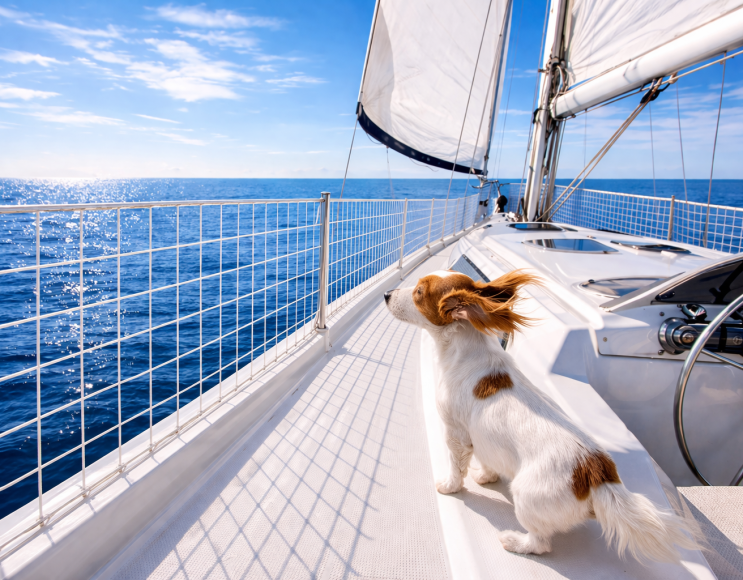 Relingnetz zum Schutz von Booten